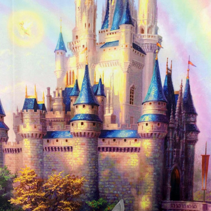 HVEST 7x5ft Princess Castle Birthday Backdrop for Photography Fairy Tale Blue Sky and White Clouds Backgrounds Kids Children Girls Princess Birthday Party Cake Table Banner Baby Shower Photo Booth Props - Image 5